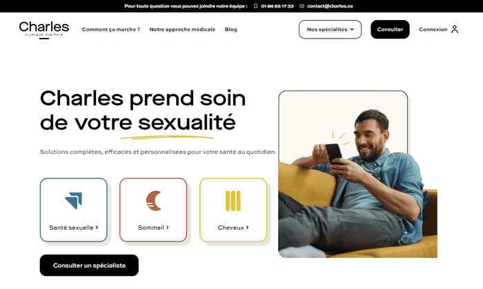 Charles.co : le premier site de téléconsultations de médecins sexologues